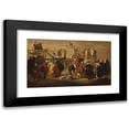 thumbnail image 1 of Giovanni Paolo Panini 24x16 Black Modern Framed Museum Art Print Titled - Festival in Piazza Navona (1729), 1 of 1