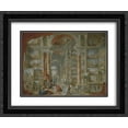 thumbnail image 1 of Giovanni Paolo Panini 2x Matted 24x20 Black Ornate Framed Art Print 'Picture Gallery with Views of Modern Rome', 1 of 2