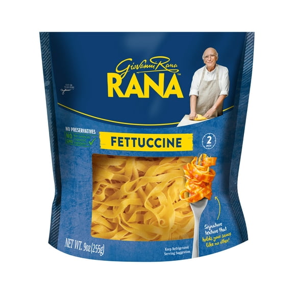 Giovanni Rana Fettuccine Premium Flat Cut Pasta Bag (Share Size, 9oz, Fresh), Refrigerated