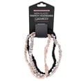 thumbnail image 1 of Giovanni Satin Elastic Fashion Headbands, Blush, Gray, Black, 3 Headbands, 1 of 3