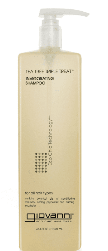 Giovani Tea Tree Triple Treat Invigorating Shampoo, 1000 ml / 33.8 oz