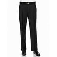 thumbnail image 1 of Giovanni Uomo Mens Pleated Front Adjustable Waist Dress Pants Black - Cuffed 56W x 27L, 1 of 2