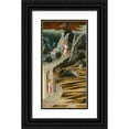 thumbnail image 1 of Giovanni di Paolo 11x18 Black Ornate Wood Framed Double Matted Museum Art Print Titled - Saint John the Baptist Entering the Wilderness (1455-60), 1 of 5