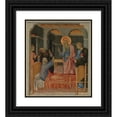 thumbnail image 1 of Giovanni di Paolo 15x17 Black Ornate Wood Framed Double Matted Museum Art Print Titled - Saint John the Evangelist Raises Drusiana (ca. 1460), 1 of 5