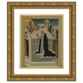 thumbnail image 1 of Giovanni di Paolo 15x18 Gold Ornate Wood Frame and Double Matted Museum Art Print Titled - Saint Catherine of Siena Exchanging Her Heart with Christ, 1 of 4
