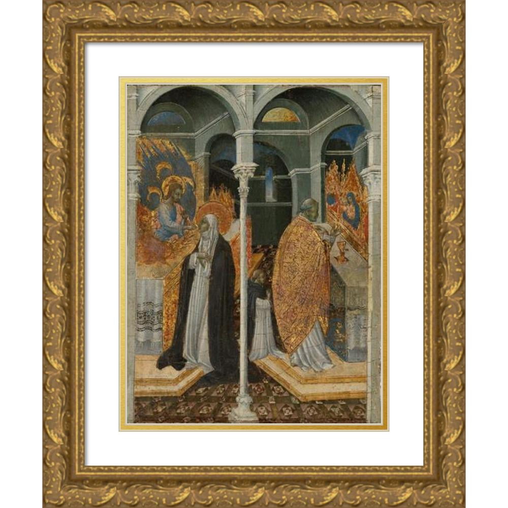 Giovanni di Paolo 15x18 Gold Ornate Wood Frame and Double Matted Museum ...
