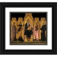 thumbnail image 1 of Giovanni di Paolo 17x15 Black Ornate Wood Framed Double Matted Museum Art Print Titled - Madonna and Child with Saints (1454), 1 of 5