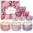 thumbnail image 1 of Giphtpoeet Scented Candles Holiday Gift Set for Women 9-Pack Natural Soy Wax Candles 160 Hours Burning Time, 1 of 7
