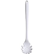 GIR Get It Right Silicone Spaghetti Spoon, Nonstick Safe Heat-Resistant Silicone Kitchen Tool for Cooking, Straining and Serving, 13 in, Studio White