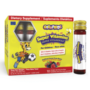 GirafKids Super Vitamins for Kids with Royal Jelly, Propolis & 12 Vitamins, Forest Fruit Flavor, 10 Single-Serving Bottles - Daily Immune Support Multivitamin Formula for Children Ages 4+