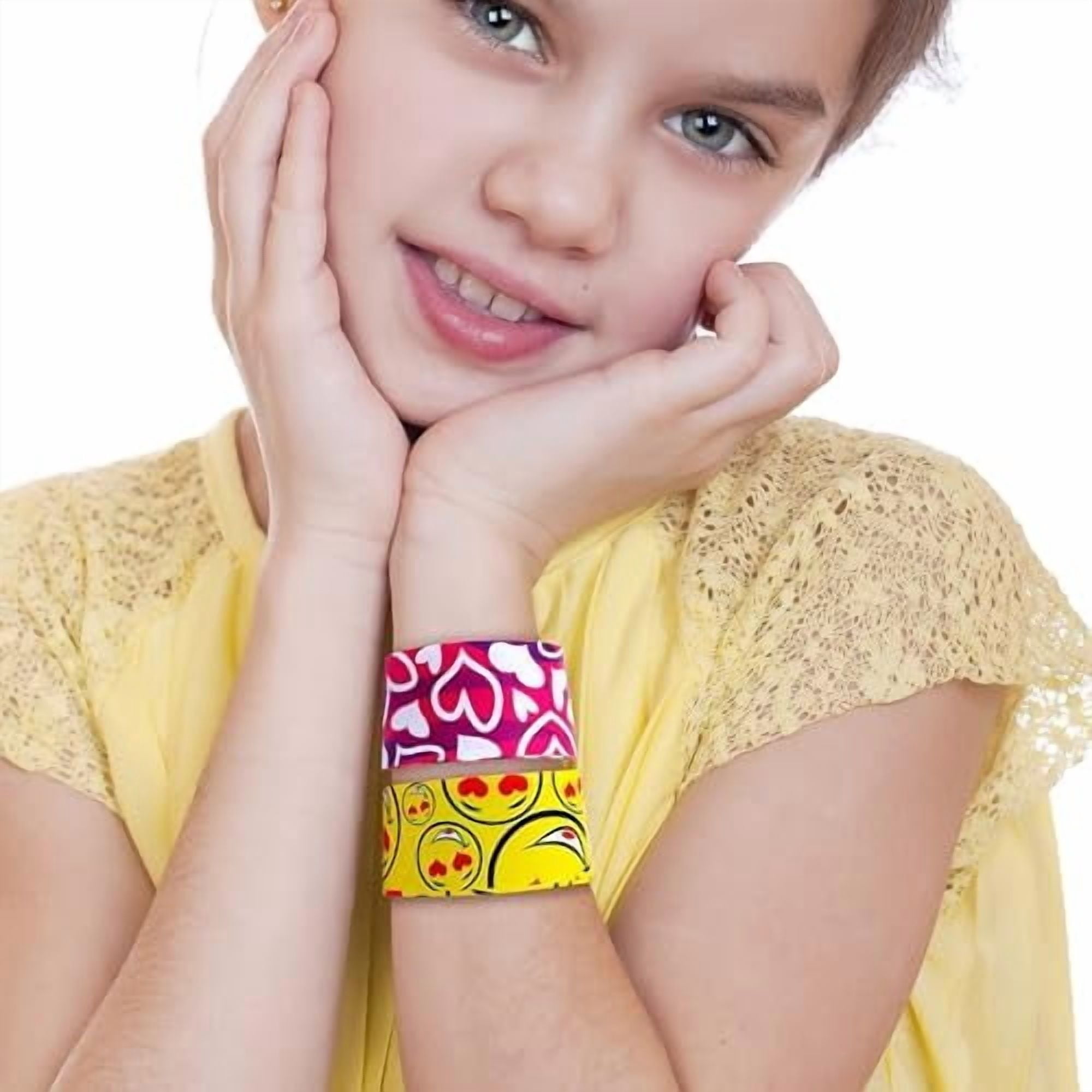 Giraffe 50 Pack Multi Color Slap Bracelets for Kids - Easter Eggs Fillers for Goody Bag - Easter Eggs Stuffers Bulk - Easters Basket Stuffers for kids Party Favors