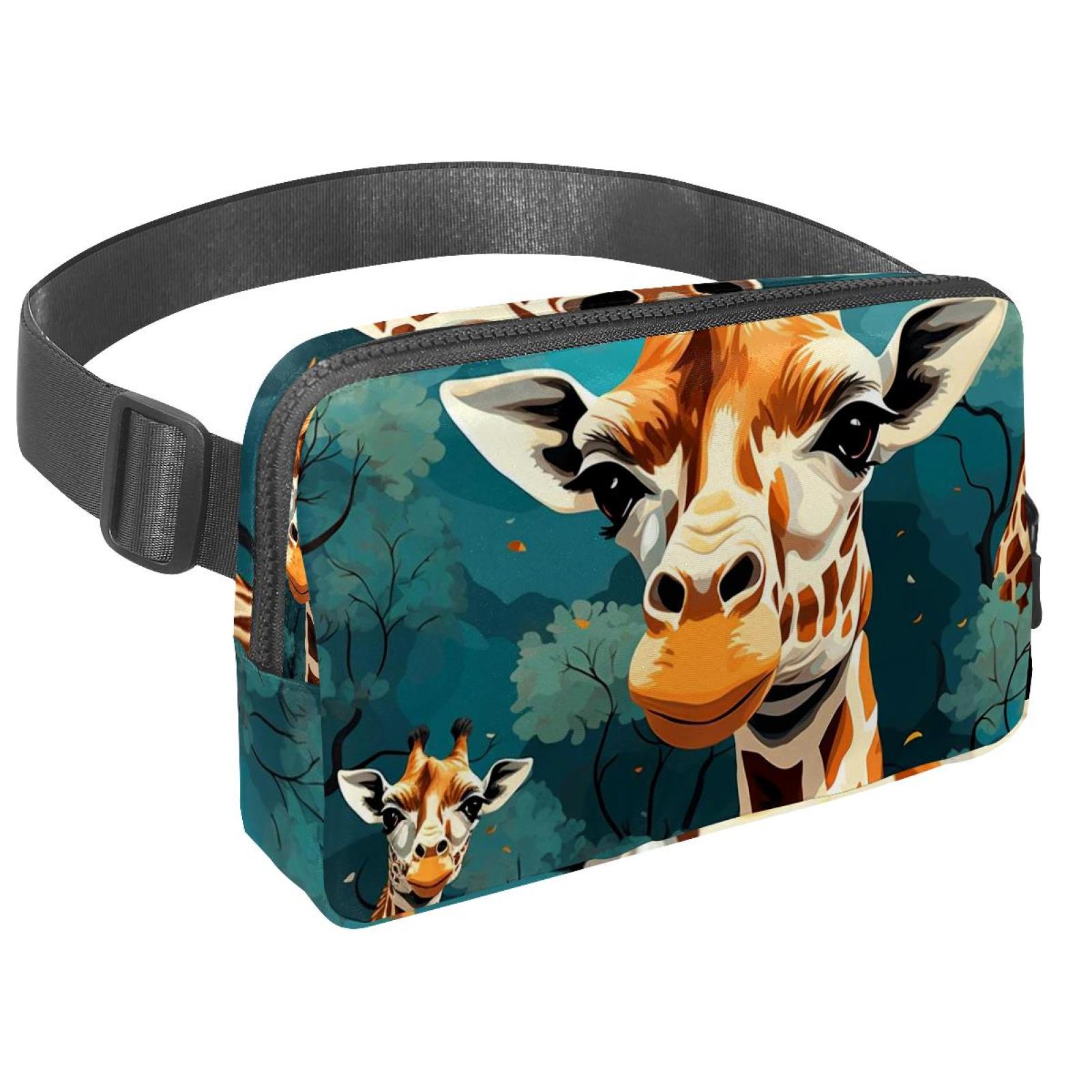 Giraffe Adjustable Lightweight Running Belt Waist Bag with Extension Strap for Unisex
