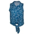thumbnail image 1 of Giraffe All-Over Tie Bottom Women's Sleeveless Blouse - Medium, 1 of 1
