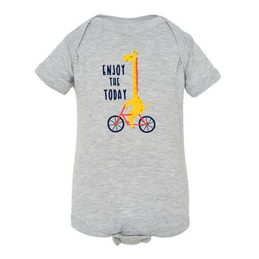 Giraffe And Bicycle Bodysuit Infant -Image by Shutterstock,  24 Months