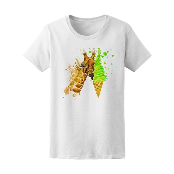 Giraffe And Ice Cream   T-Shirt Men -Image by Shutterstock, Male Medium