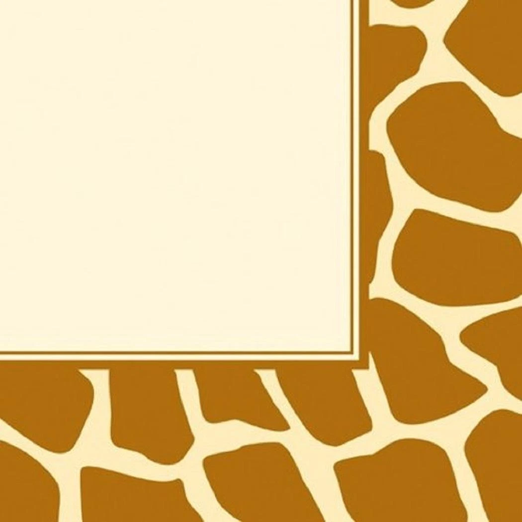 Giraffe Animal Print Jungle Safari Theme Birthday Party Paper Luncheon Napkins