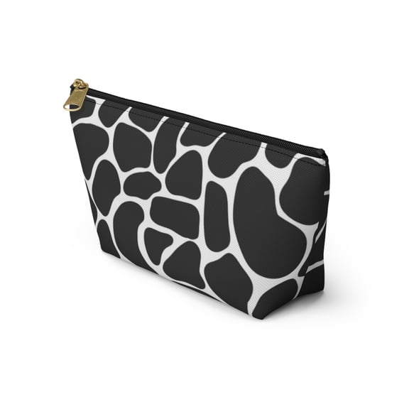 Giraffe Animal Print Makeup Cosmetic Bag Accessory Pouch Travel Organizer