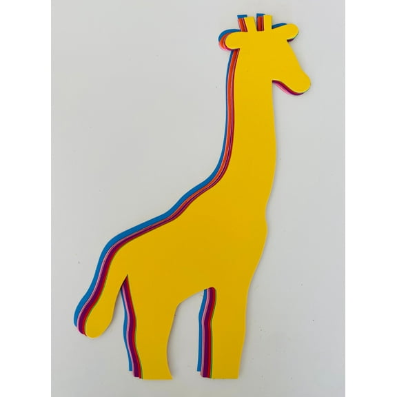 SHAPES ETC. Giraffe Assorted Color Super Cut-Outs- 8” x 10”