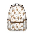 thumbnail image 1 of Giraffe Backpack for College & Business - Spacious School Bookbag, Laptop Compartment, Waterproof Work Bag, Trendy Animal Print, Lightweight, 1 of 6