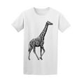 thumbnail image 1 of Giraffe Black & White T-Shirt Men -Image by Shutterstock, Male 3X-Large, 1 of 2