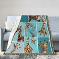 thumbnail image 1 of Giraffe Blanket Gifts For Kids Adults - Lightweight Throw Blanket For Bedroom Living Room Decor Soft Fuzzy Fleece Cozy Plush Bed Couch 50"X40", 1 of 7