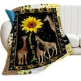 thumbnail image 1 of Giraffe Blanket Giraffe Decor Throw Blankets Cozy Fleece Flannel Blanket Soft Warm Plush Lightweight Bedding Little Giraffes Gifts for Women Men Girls Boys for Couch Sofa Bed 40"X50", 1 of 6