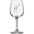 thumbnail image 1 of Giraffe Body Zoo Animal Themed Etched All Purpose 12.75oz Libbey Wine Glass, 1 of 1