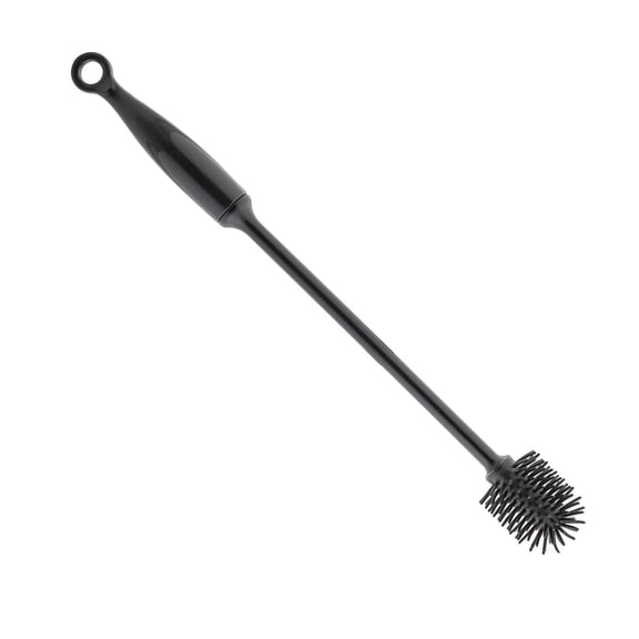 Giraffe Bottle 12 Inch Silicone Bottle Mini Brush, Black