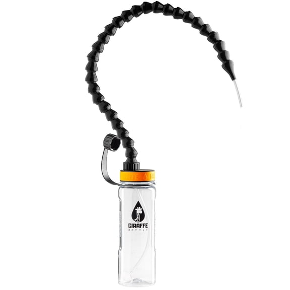 Giraffe Bottle Tower Hands Free Drinking System, Clear Bottle - 25 Inch / 63 Cm Neck