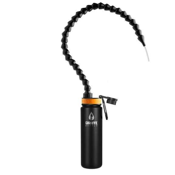 Giraffe Bottle Tower Hands Free Drinking System, Stainless Steel - 25 Inch / 63 Cm Neck