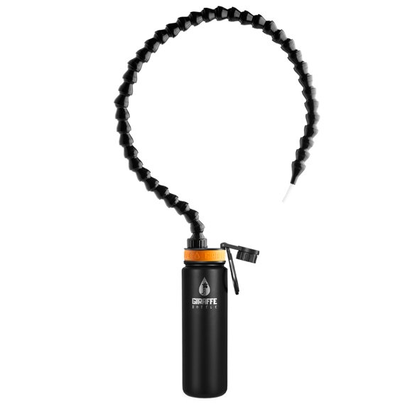 Giraffe Bottle Tower Hands Free Drinking System, Insulated Stainless Steel - 36 inch / 92 cm Neck