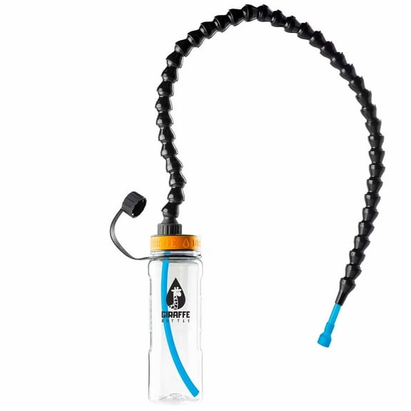 Giraffe Bottle Tower XL Hands Free Drinking System, Clear Bottle - 36 inch / 92 cm Neck