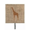 thumbnail image 1 of Giraffe Burlap and Brown Leash Or Key Holder, 1 of 1