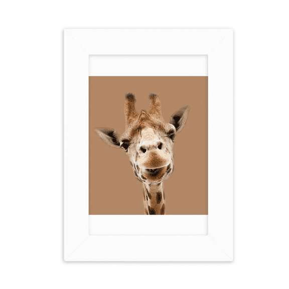 Giraffe Camera Observation Action Desktop Photo Frame Picture Display Decoration Art Painting