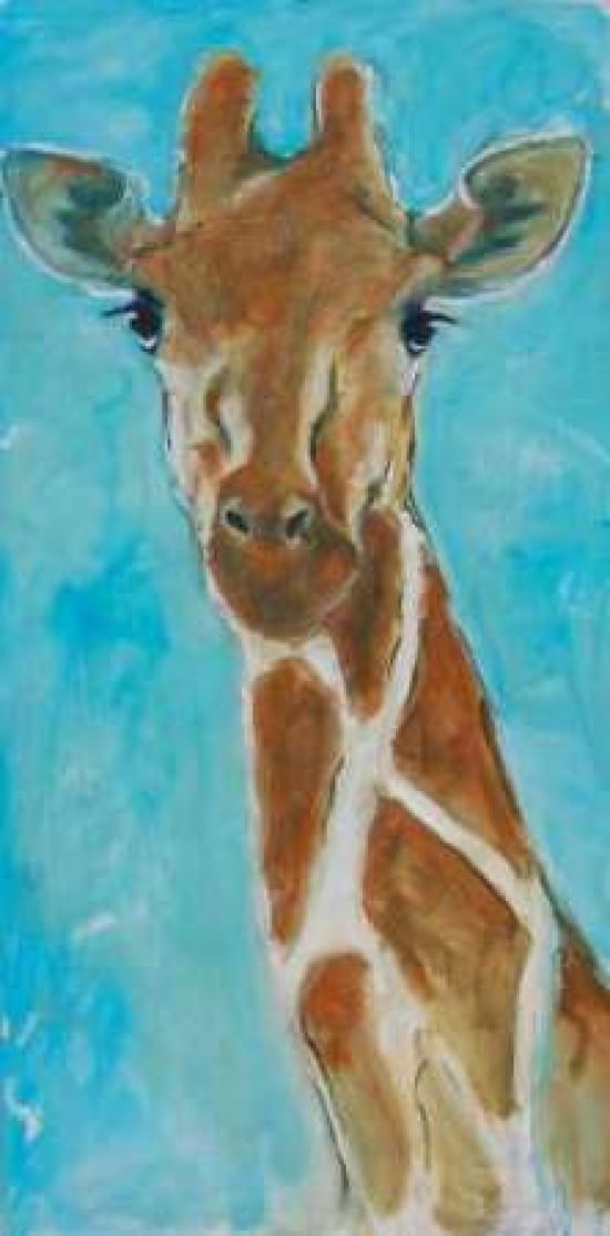 Giraffe Canvas Art - Kate Hoffman (10 x 20)