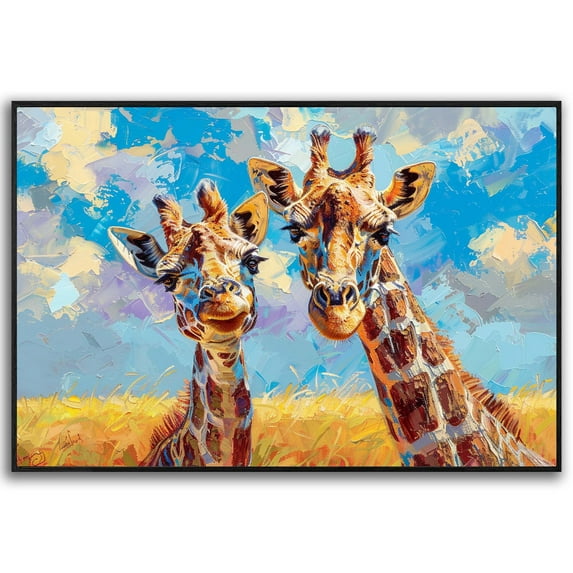 Giraffe Canvas Wall Art Giraffes Wall Decor Giraffe Canvas Art For Livingroom Bedroom Office