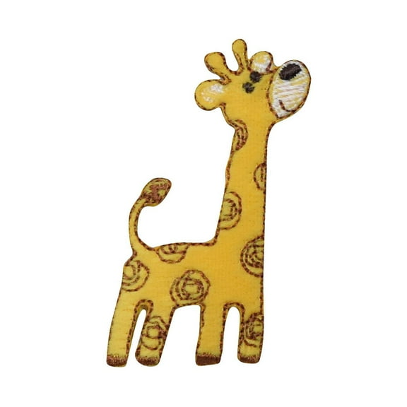 Giraffe, Children's, Embroidered, Iron on Patch