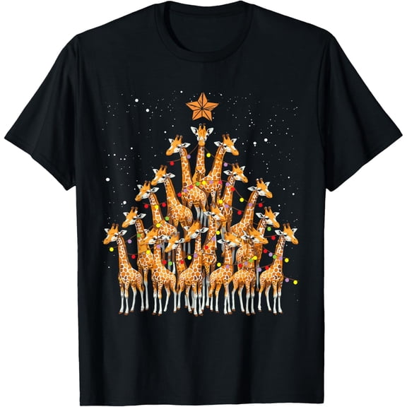 Giraffe Christmas Tree Giraffe Christmas Tree Women T-Shirt