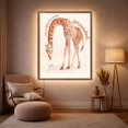 Giraffe Coffee LED Wall Art, Backlit, Ambient Glow Poster, Poster Only ...