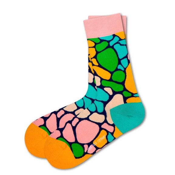 Fun  Colorful Patterned Women's Crew Socks - Zero-Slip Fit - Seamless  Stay-Up