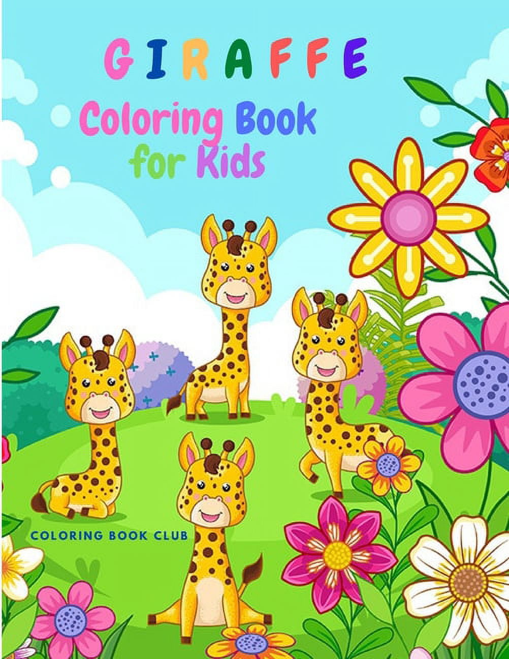 Giraffe Coloring Book for Kids: Children Activity Book for Girls & Boys, (Paperback)