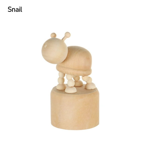 Giraffe Dog Figurine Gifts Book Shelf Mini Desktop Decor Wood DIY Craft Educational Toys Wooden Animal Ornaments SNAIL