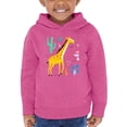 thumbnail image 1 of Giraffe Doodle Safari Hoodie Toddler -Image by Shutterstock,  4 Toddler, 1 of 4