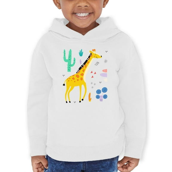 Giraffe Doodle Safari Hoodie Toddler -Image by Shutterstock, 5 Toddler
