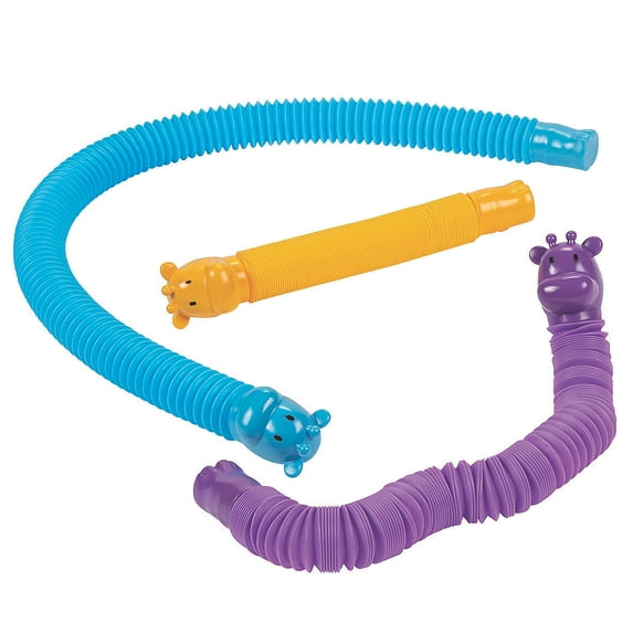 Giraffe Expanding Tube Toy - Party Favors - 12 Pieces