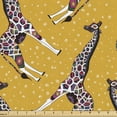 thumbnail image 1 of Ambesonne Giraffe Fabric by the Yard Upholstery, Animal Ornaments, 1 Yard, Multicolor, 1 of 4