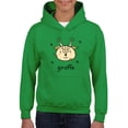 thumbnail image 1 of Giraffe Face Doodle Hoodie Juniors -Image by Shutterstock,  Small, 1 of 4