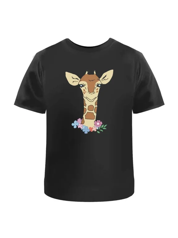 Giraffe Face' Unisex T-Shirt - 100% Cotton (S-XXL) (TA027046)