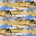 thumbnail image 1 of Giraffe Family African Animals Pattern Premium Roll Gift Wrap Wrapping Paper, 1 of 7