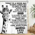 Giraffe Funny Shower Curtain Set 60Wx72H Inches Quotes Inspirational